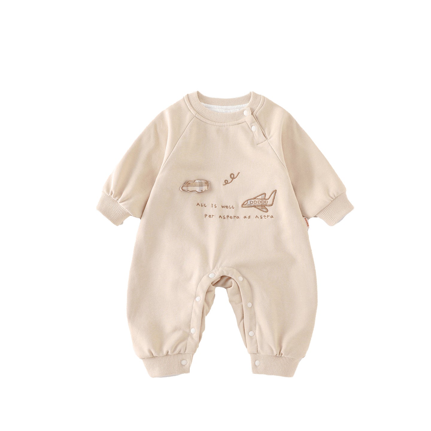 Baby Long Sleeve Onesie Newborn Autumn Seamless Home Wear Autumn Sleepwear Girl Autumn Outing Crawling Suit