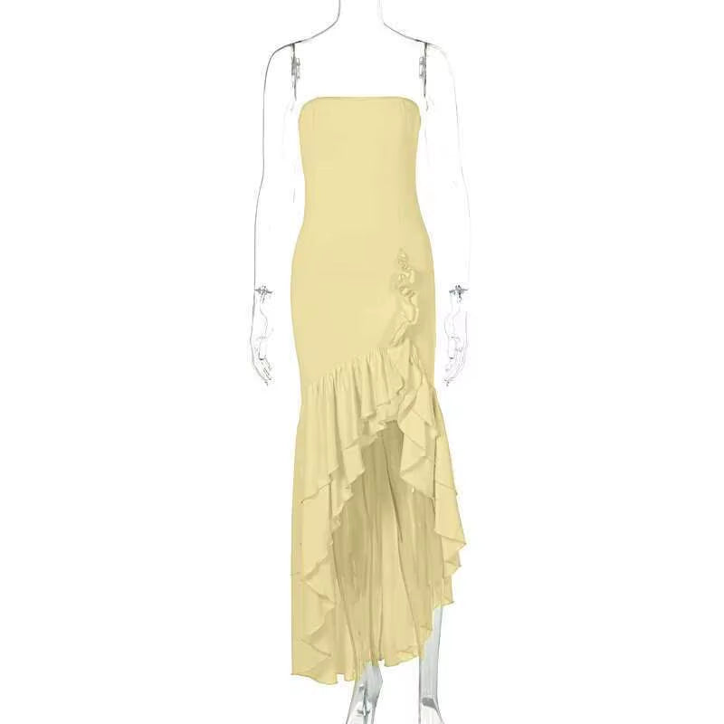 Sultry Elegance Off-Shoulder Maxi